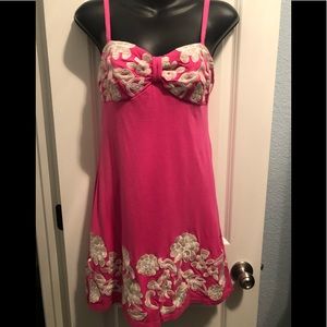 INC Pink and off-white summer dress